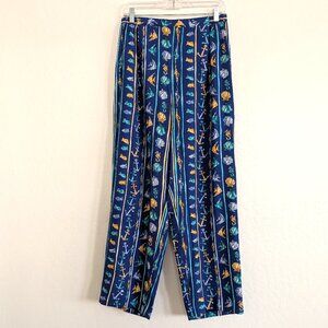 PENDLETON Plus Pants Women's 16W VTG Rayon Sea Stretch Waist Lightweight Pull On